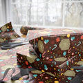 PT29102541 Holiday Gift Wrap with Christmas Design Golden Dawn Insignia