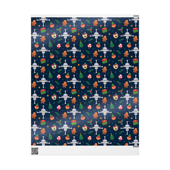 PT29102507 Holiday Gift Wrap with Christmas Design Whitebeard