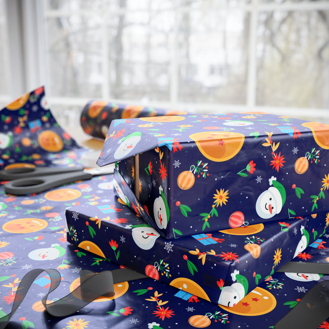 PT29102516 Holiday Gift Wrap with Christmas Design Dragon Ball