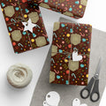 PT29102541 Holiday Gift Wrap with Christmas Design Golden Dawn Insignia