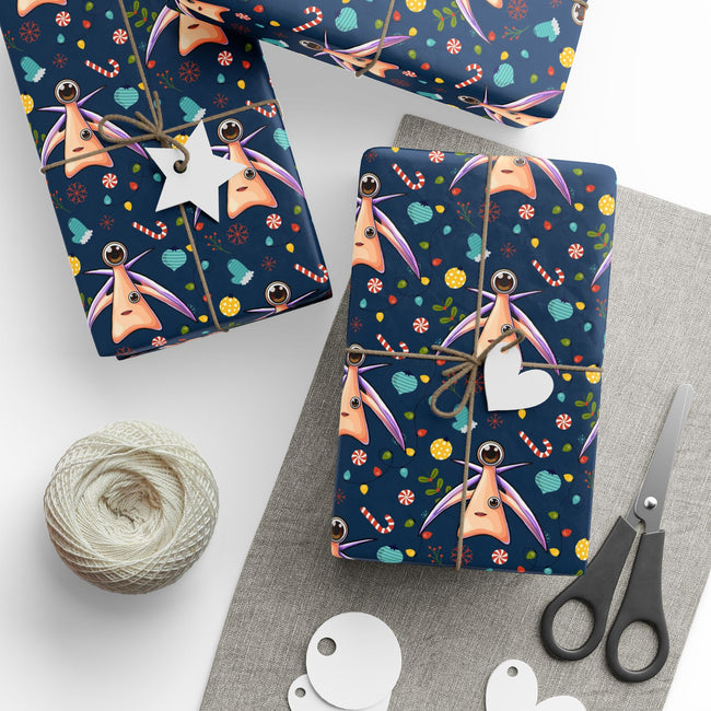 PT29102538 Holiday Gift Wrap with Christmas Design Parasite Mark (Migi) – Parasyte