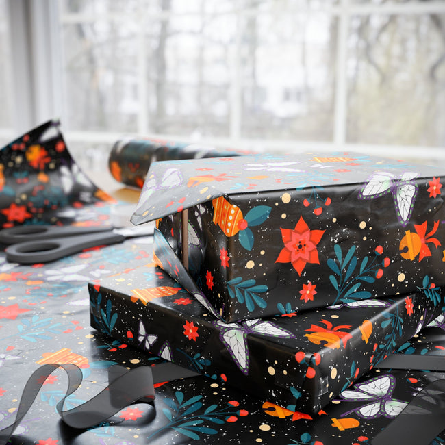 PT29102524 Holiday Gift Wrap with Christmas Design Insect Hashira