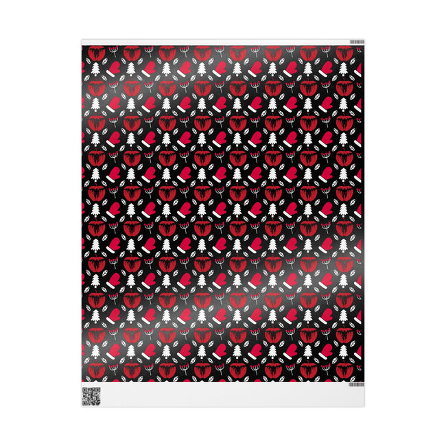 PT29102535 Holiday Gift Wrap with Christmas Design Shinigami Apple Emblem