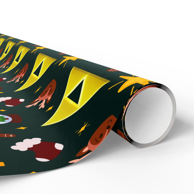 PT29102552 Holiday Gift Wrap with Christmas Design Spirit Seal