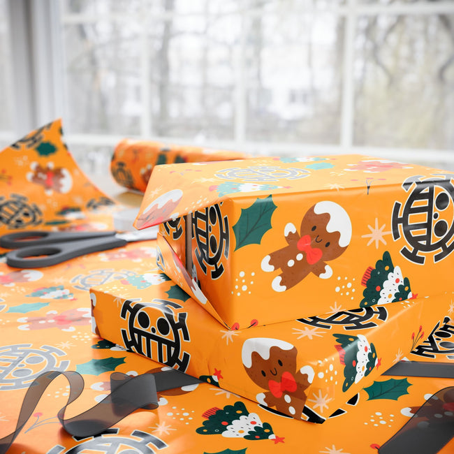 PT29102509 Holiday Gift Wrap with Christmas Design Heart Pirate