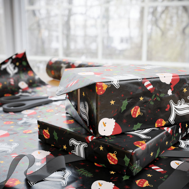 PT29102534 Holiday Gift Wrap with Christmas Design L Lawliet Symbol