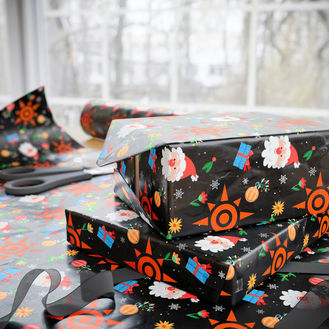 PT29102558 Holiday Gift Wrap with Christmas Design Crest of Courage