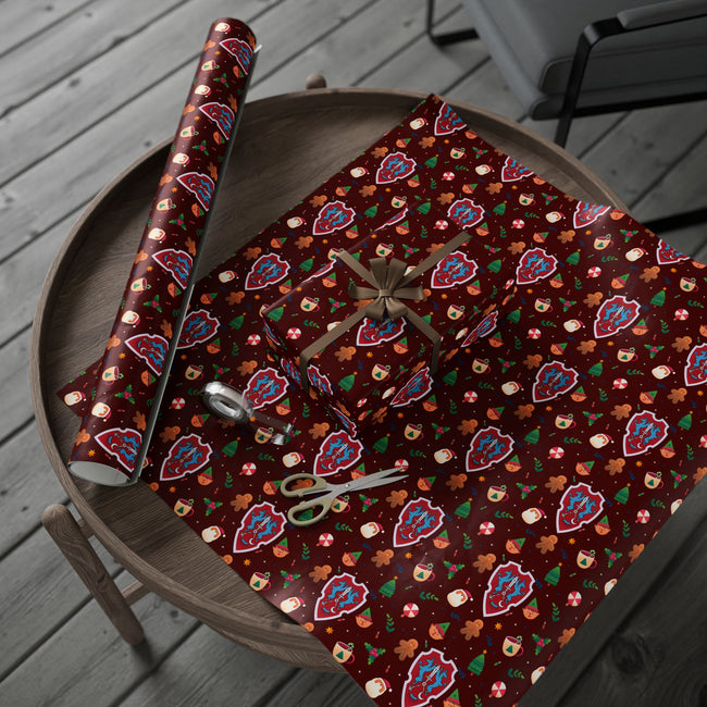 PT29102557 Holiday Gift Wrap with Christmas Design Holy Knights Cross