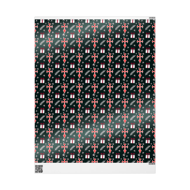 PT29102554 Holiday Gift Wrap with Christmas Design Knights of the Blood Oath