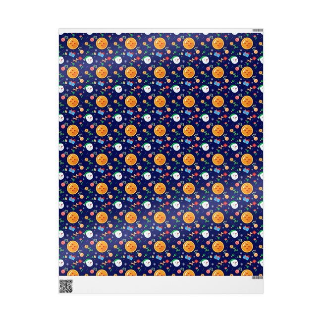 PT29102516 Holiday Gift Wrap with Christmas Design Dragon Ball