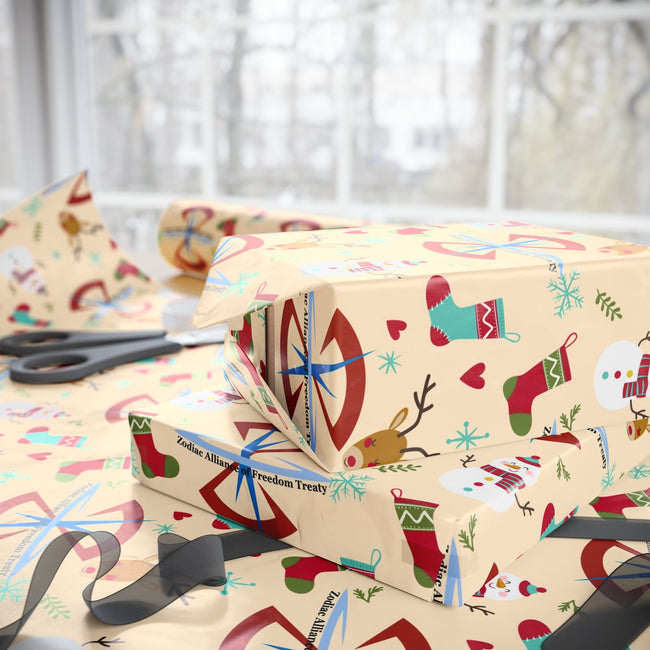 PT29102545 Holiday Gift Wrap with Christmas Design ZAFT Emblem – Gundam SEED