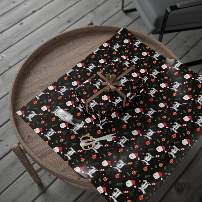 PT29102534 Holiday Gift Wrap with Christmas Design L Lawliet Symbol