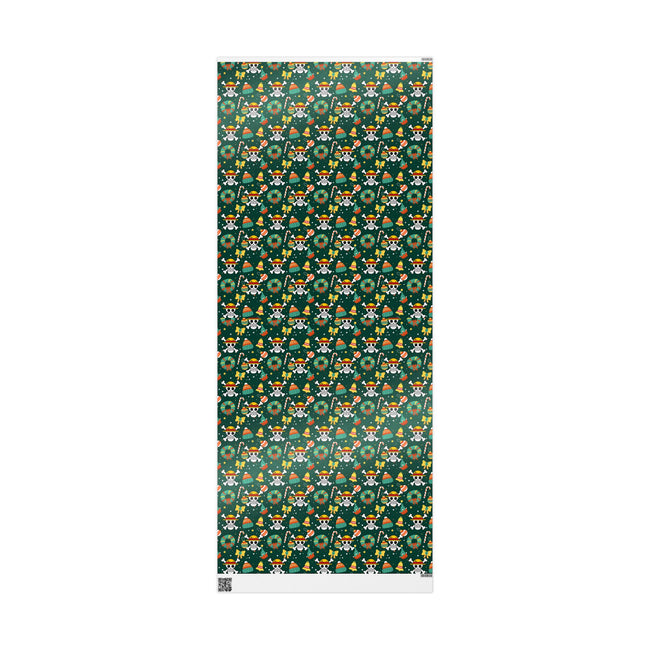 PT29102506 Holiday Gift Wrap with Christmas Design Straw Hat