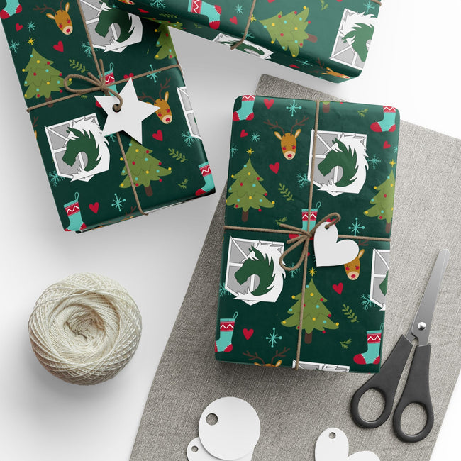 PT29102522 Holiday Gift Wrap with Christmas Design Military Police Brigade