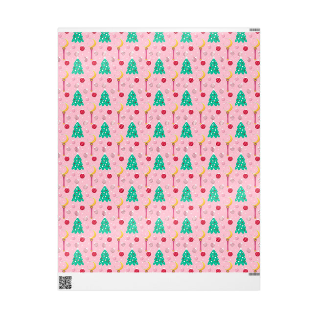 PT29102559 Holiday Gift Wrap with Christmas Design Crescent Moon Wand