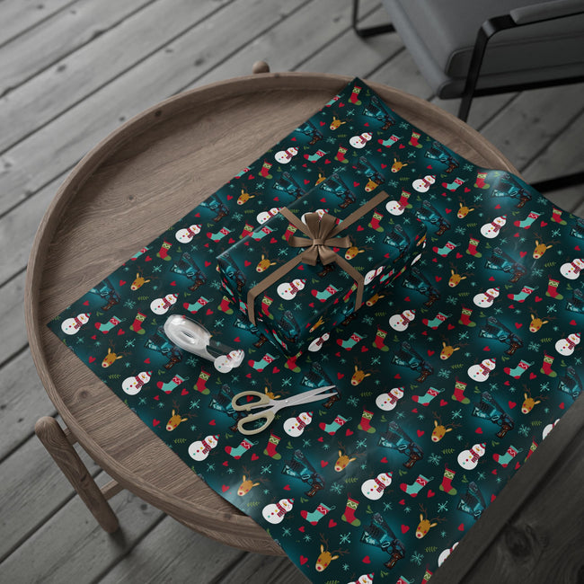 PT29102539 Holiday Gift Wrap with Christmas Design Psycho-Pass Dominator Seal