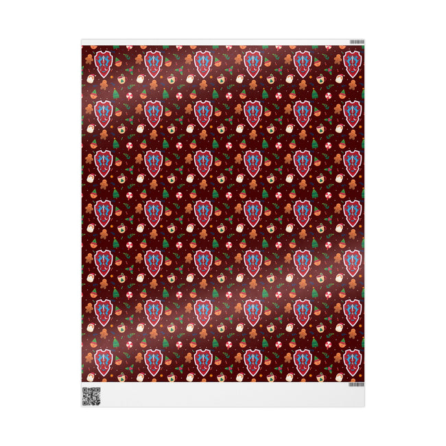 PT29102557 Holiday Gift Wrap with Christmas Design Holy Knights Cross