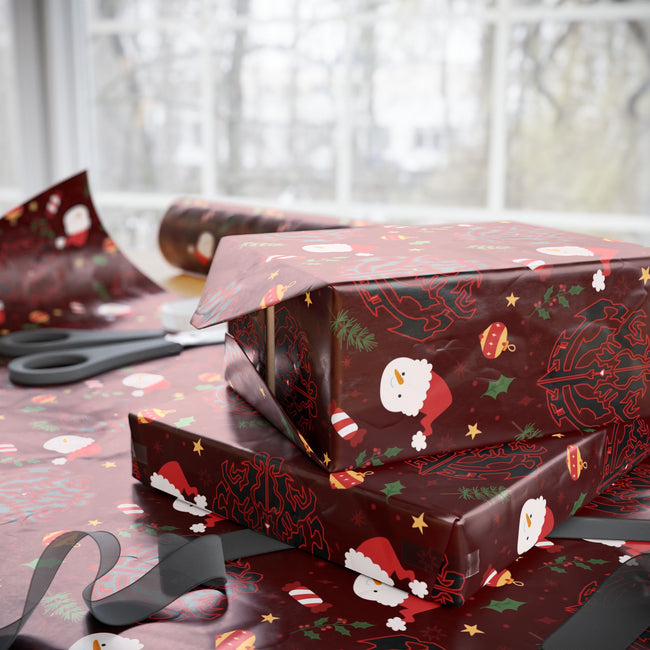 PT29102555 Holiday Gift Wrap with Christmas Design Ainz Ooal Gown Crest