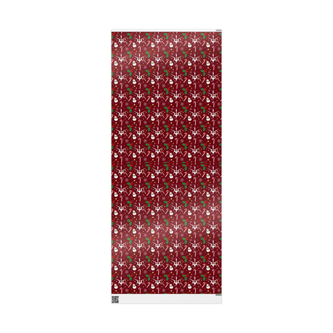 PT29102551 Holiday Gift Wrap with Christmas Design Black Knights Insignia
