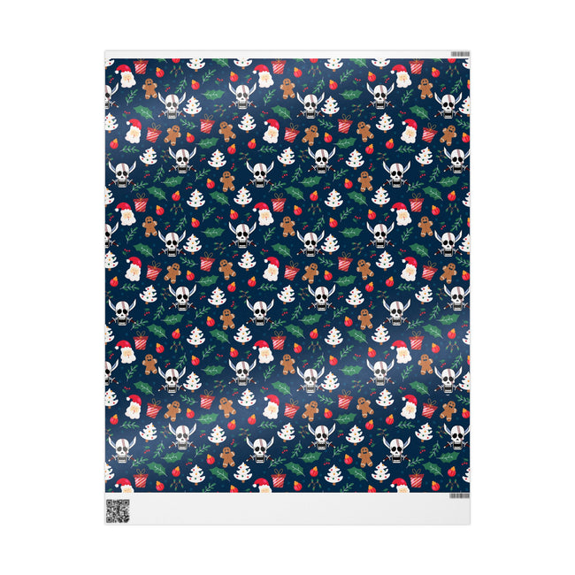 PT29102508 Holiday Gift Wrap with Christmas Design Red Hair Pirate