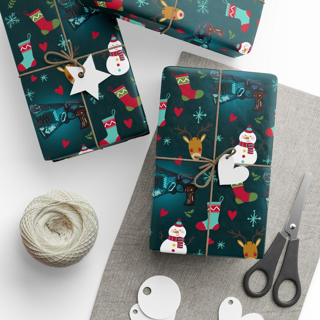 PT29102539 Holiday Gift Wrap with Christmas Design Psycho-Pass Dominator Seal