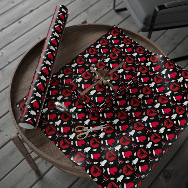 PT29102535 Holiday Gift Wrap with Christmas Design Shinigami Apple Emblem