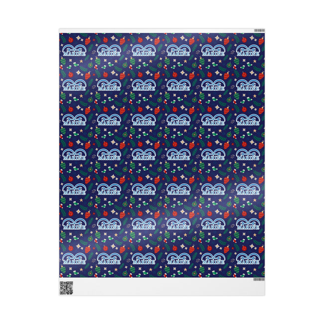 PT29102510 Holiday Gift Wrap with Christmas Design Marine Emblem