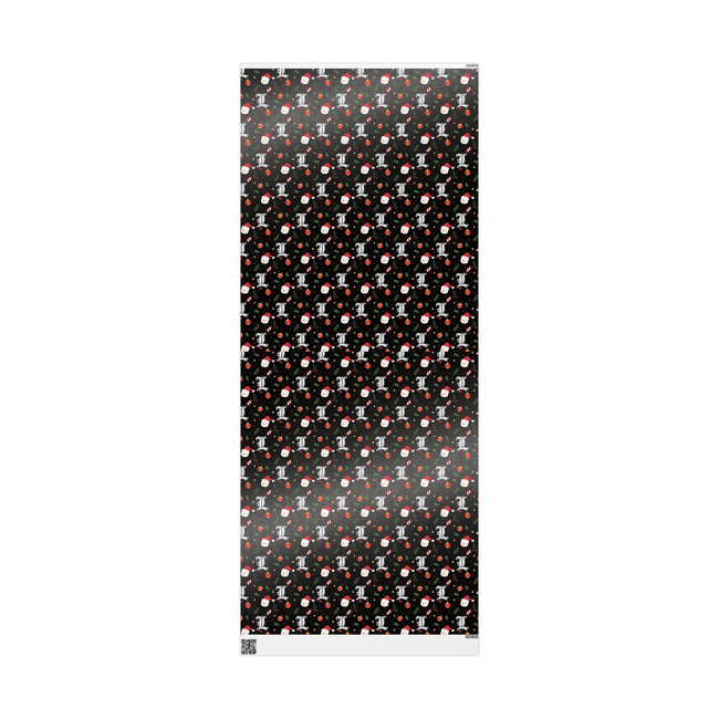 PT29102534 Holiday Gift Wrap with Christmas Design L Lawliet Symbol