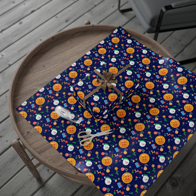 PT29102516 Holiday Gift Wrap with Christmas Design Dragon Ball
