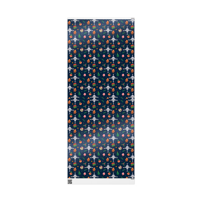 PT29102507 Holiday Gift Wrap with Christmas Design Whitebeard