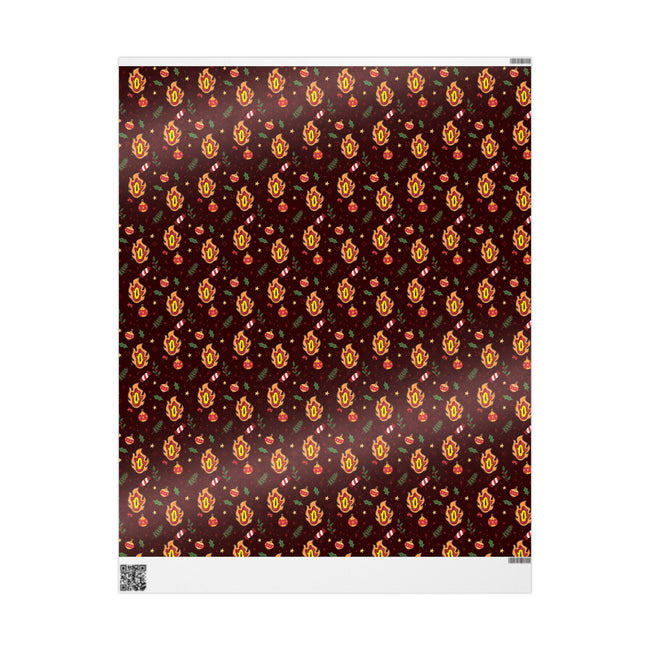 PT29102525 Holiday Gift Wrap with Christmas Design Flame Hashira
