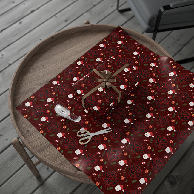 PT29102555 Holiday Gift Wrap with Christmas Design Ainz Ooal Gown Crest