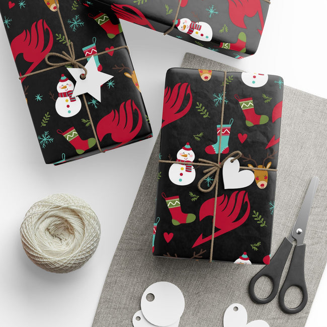 PT29102505 Holiday Gift Wrap with Christmas Design Fairy Tail