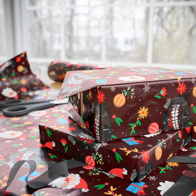 PT29102536 Holiday Gift Wrap with Christmas Design Ken Kaneki Mask