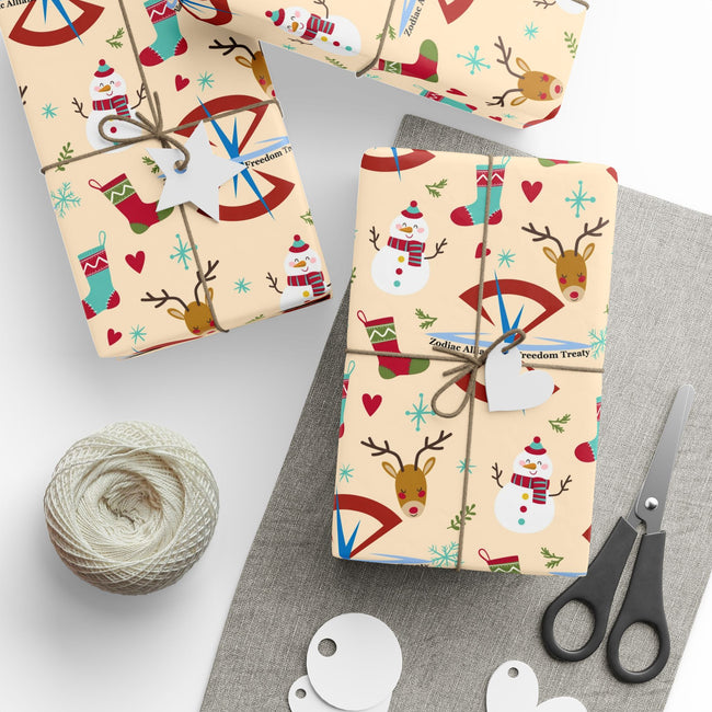 PT29102545 Holiday Gift Wrap with Christmas Design ZAFT Emblem – Gundam SEED