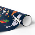 PT29102507 Holiday Gift Wrap with Christmas Design Whitebeard