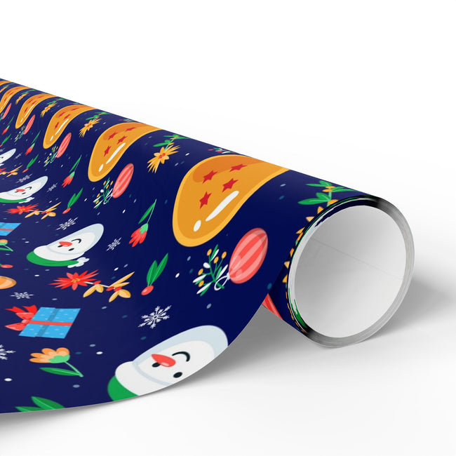 PT29102516 Holiday Gift Wrap with Christmas Design Dragon Ball