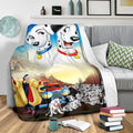 Dalmatian Fleece Blanket For Bedding Decor Gift Idea 4 - PerfectIvy