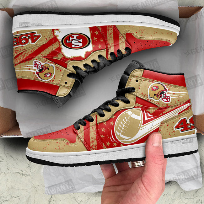 49ers Football Team Shoes Custom For Fans Sneakers TT13 2 - PerfectIvy