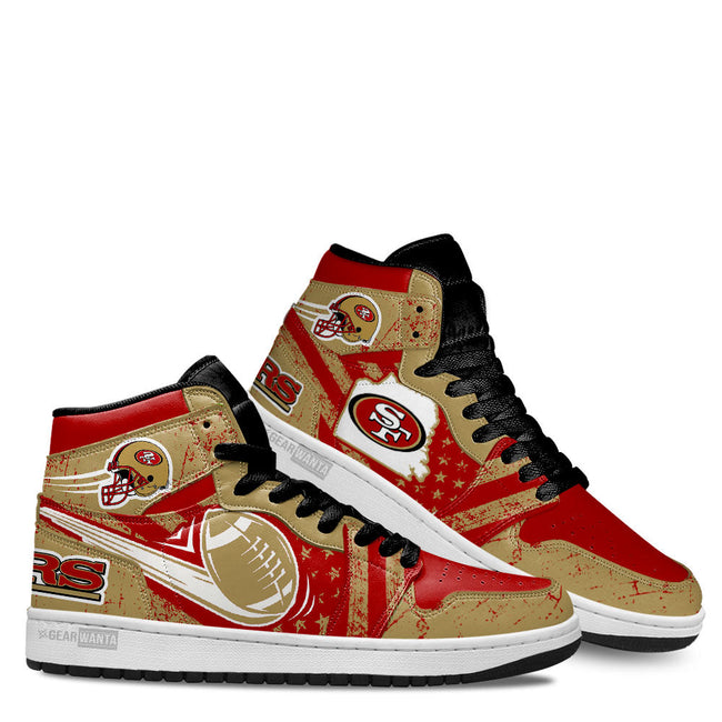 49ers Football Team Shoes Custom For Fans Sneakers TT13 3 - PerfectIvy
