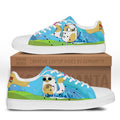 Adventure Time Cake Land of Ooo Skate Shoes Custom 1 - PerfectIvy