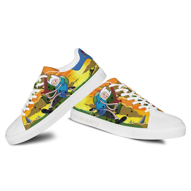 Adventure Time Finn The Human Skate Shoes Custom 2 - PerfectIvy