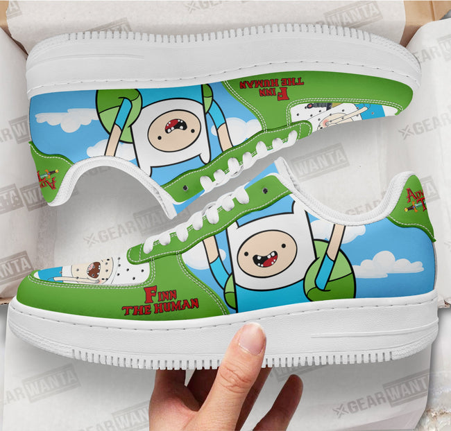 Adventure Time Finn The Human Rogers Sneakers Custom For Fans 2 - PerfectIvy