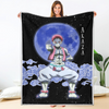 Akaza Blanket Custom Moon Style Demon Slayer Anime Bedding 1 - PerfectIvy