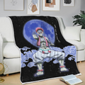 Akaza Blanket Custom Moon Style Demon Slayer Anime Bedding 3 - PerfectIvy