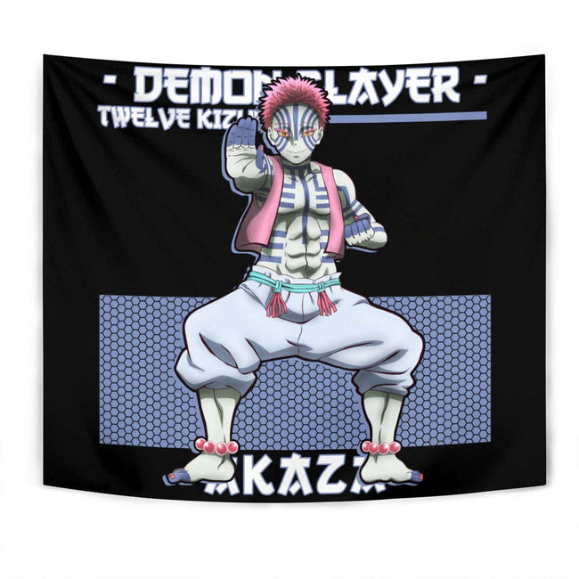 Akaza Tapestry Custom Demon Slayer Anime Room Decor 1 - PerfectIvy