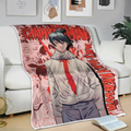 Aki Hayakawa Blanket Fleece Custom Chainsaw Man Anime Bedding 3 - PerfectIvy