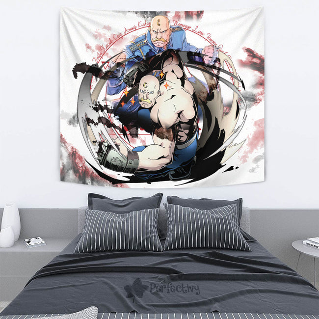Alex Louis Armstrong Tapestry Custom Fullmetal Alchemist Anime Home Wall Decor For Bedroom Living Room 2 - PerfectIvy