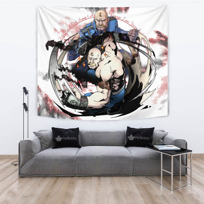 Alex Louis Armstrong Tapestry Custom Fullmetal Alchemist Anime Home Wall Decor For Bedroom Living Room 4 - PerfectIvy
