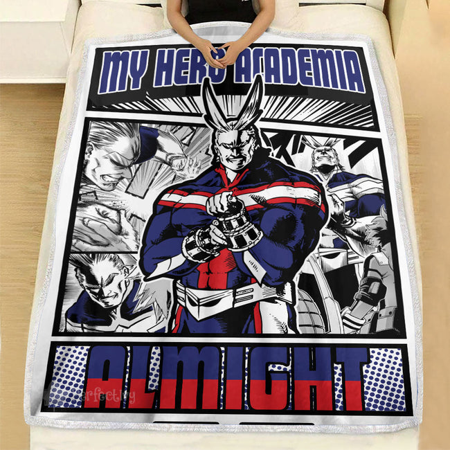 All Might Blanket Fleece Custom My Hero Academia Anime Bedding 3 - PerfectIvy